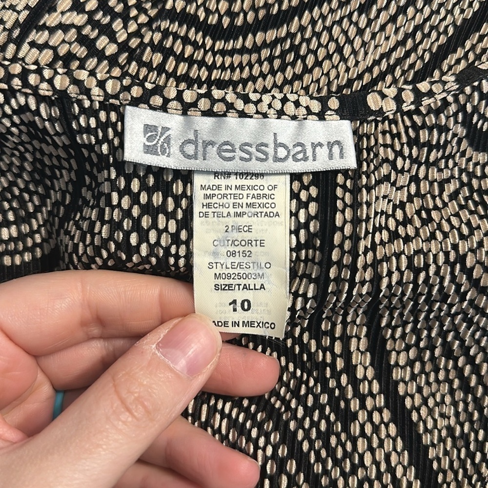 Vintage Dress Barn Two Piece Dress Set- Dress and Jacket Size 10 in GUC - Picture 16 of 17